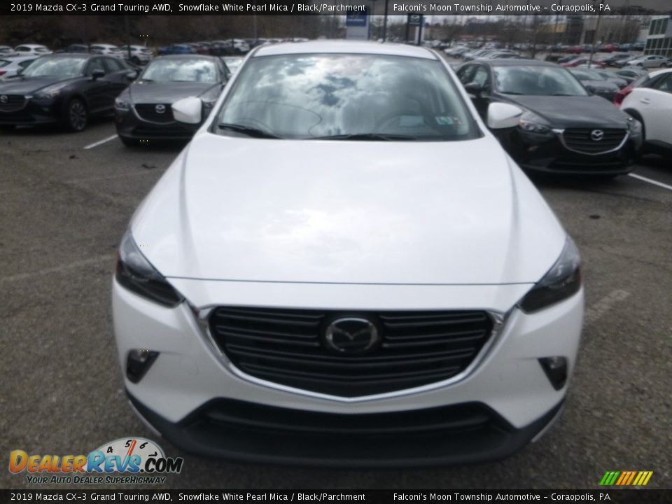 2019 Mazda CX-3 Grand Touring AWD Snowflake White Pearl Mica / Black/Parchment Photo #4