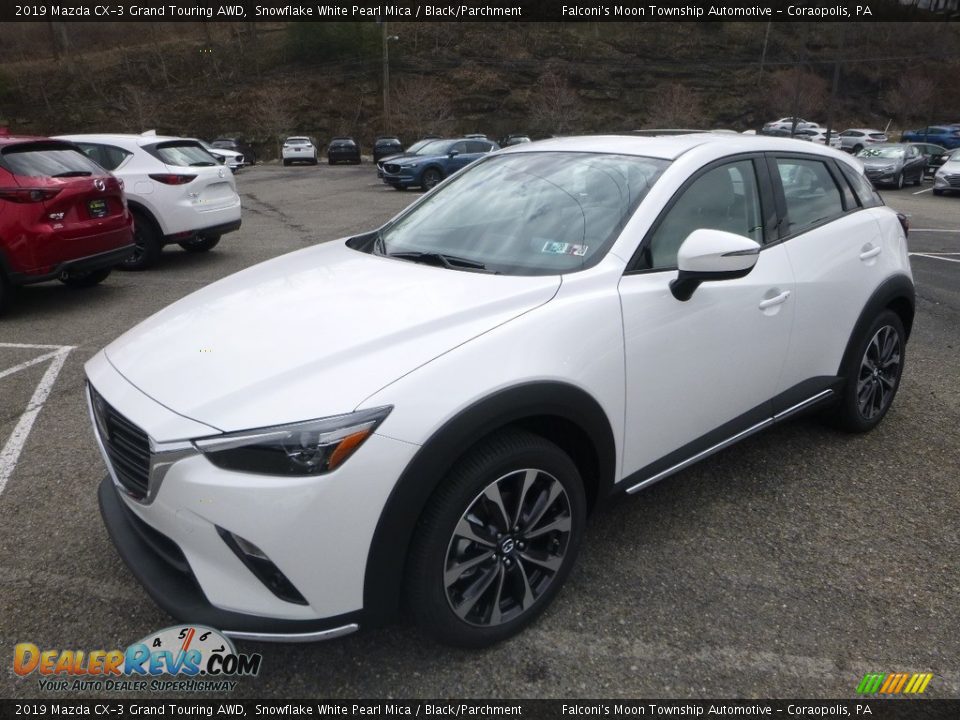 2019 Mazda CX-3 Grand Touring AWD Snowflake White Pearl Mica / Black/Parchment Photo #5
