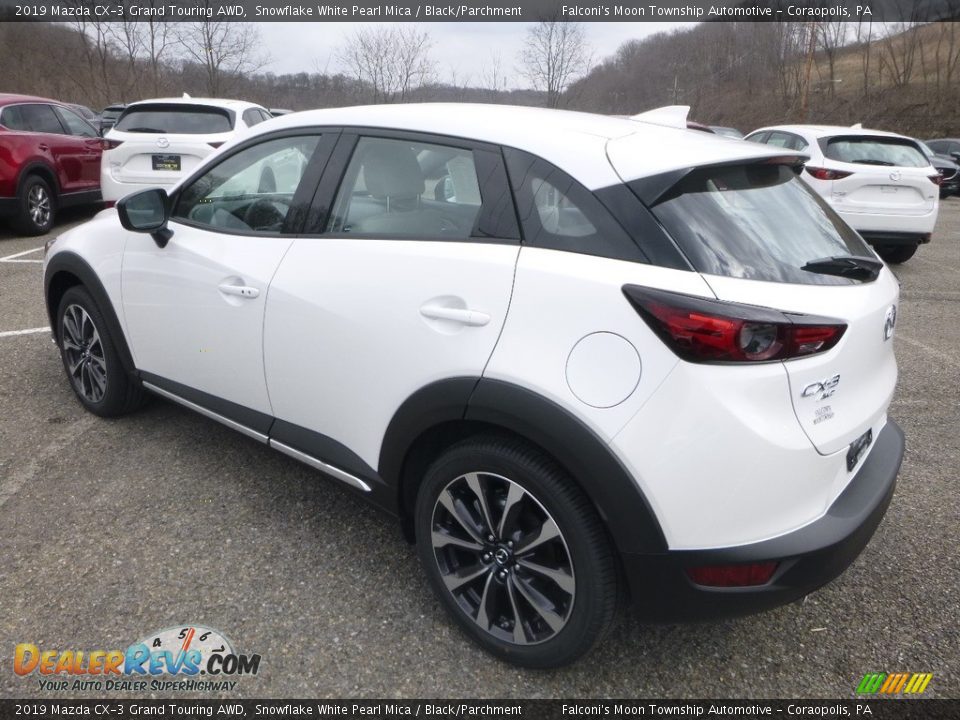 2019 Mazda CX-3 Grand Touring AWD Snowflake White Pearl Mica / Black/Parchment Photo #6