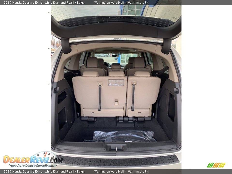 2019 Honda Odyssey EX-L White Diamond Pearl / Beige Photo #23