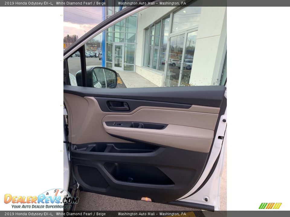 2019 Honda Odyssey EX-L White Diamond Pearl / Beige Photo #29