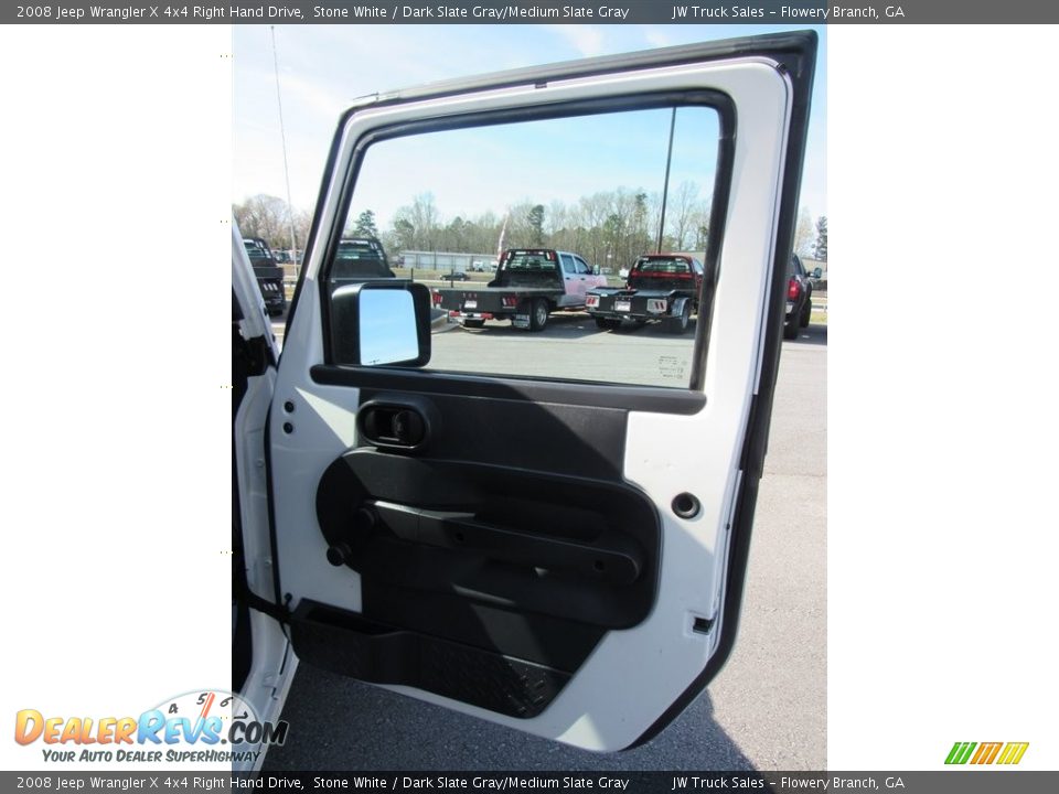 2008 Jeep Wrangler X 4x4 Right Hand Drive Stone White / Dark Slate Gray/Medium Slate Gray Photo #8