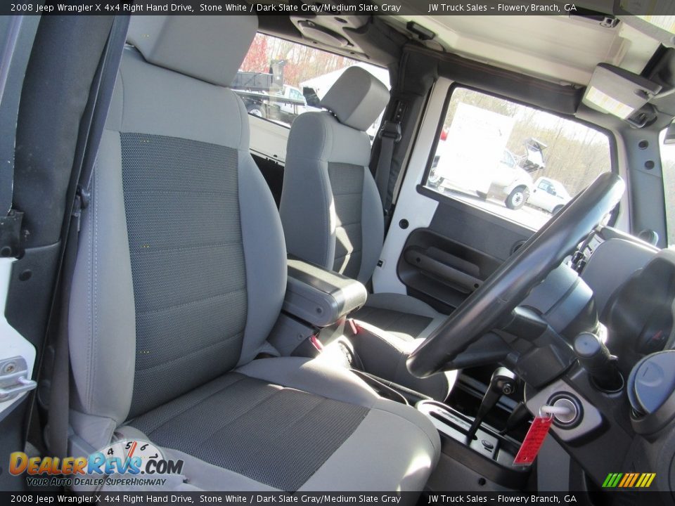 2008 Jeep Wrangler X 4x4 Right Hand Drive Stone White / Dark Slate Gray/Medium Slate Gray Photo #9