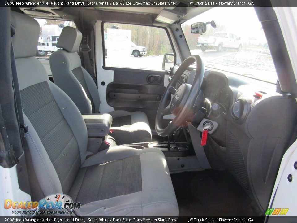 2008 Jeep Wrangler X 4x4 Right Hand Drive Stone White / Dark Slate Gray/Medium Slate Gray Photo #10
