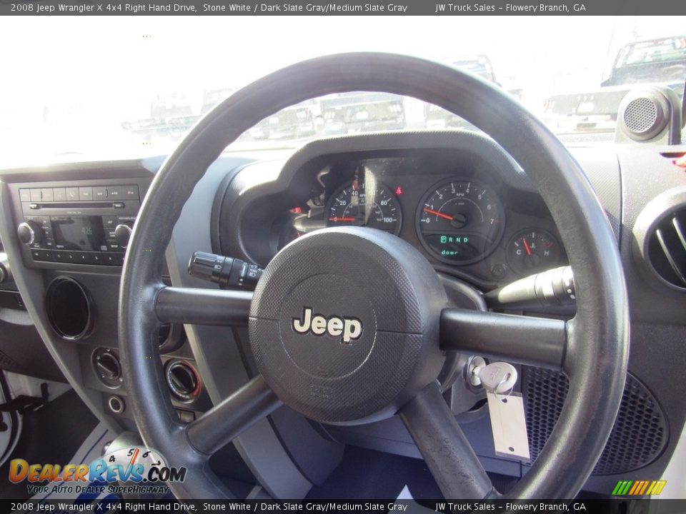 2008 Jeep Wrangler X 4x4 Right Hand Drive Stone White / Dark Slate Gray/Medium Slate Gray Photo #13