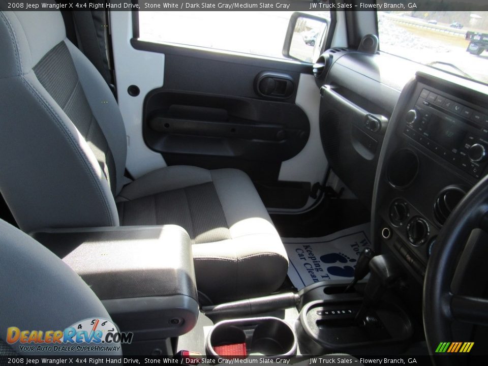 2008 Jeep Wrangler X 4x4 Right Hand Drive Stone White / Dark Slate Gray/Medium Slate Gray Photo #15