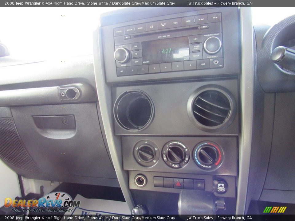 2008 Jeep Wrangler X 4x4 Right Hand Drive Stone White / Dark Slate Gray/Medium Slate Gray Photo #16
