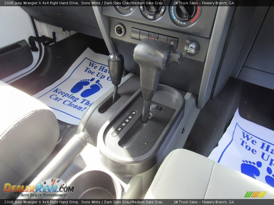 2008 Jeep Wrangler X 4x4 Right Hand Drive Stone White / Dark Slate Gray/Medium Slate Gray Photo #17