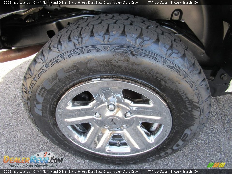 2008 Jeep Wrangler X 4x4 Right Hand Drive Stone White / Dark Slate Gray/Medium Slate Gray Photo #33