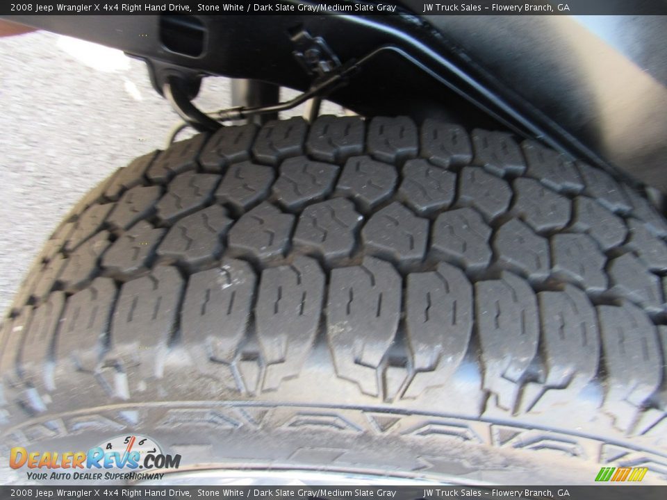 2008 Jeep Wrangler X 4x4 Right Hand Drive Stone White / Dark Slate Gray/Medium Slate Gray Photo #34