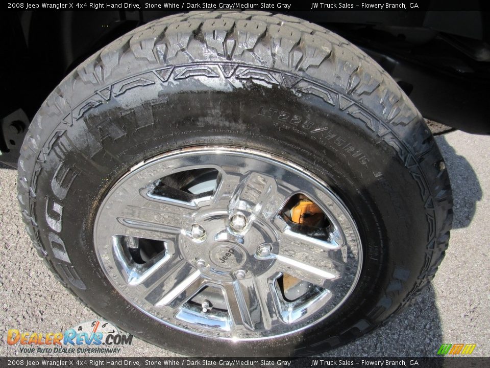 2008 Jeep Wrangler X 4x4 Right Hand Drive Stone White / Dark Slate Gray/Medium Slate Gray Photo #35