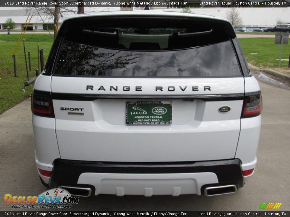 2019 Land Rover Range Rover Sport Supercharged Dynamic Yulong White Metallic / Ebony/Vintage Tan Photo #8
