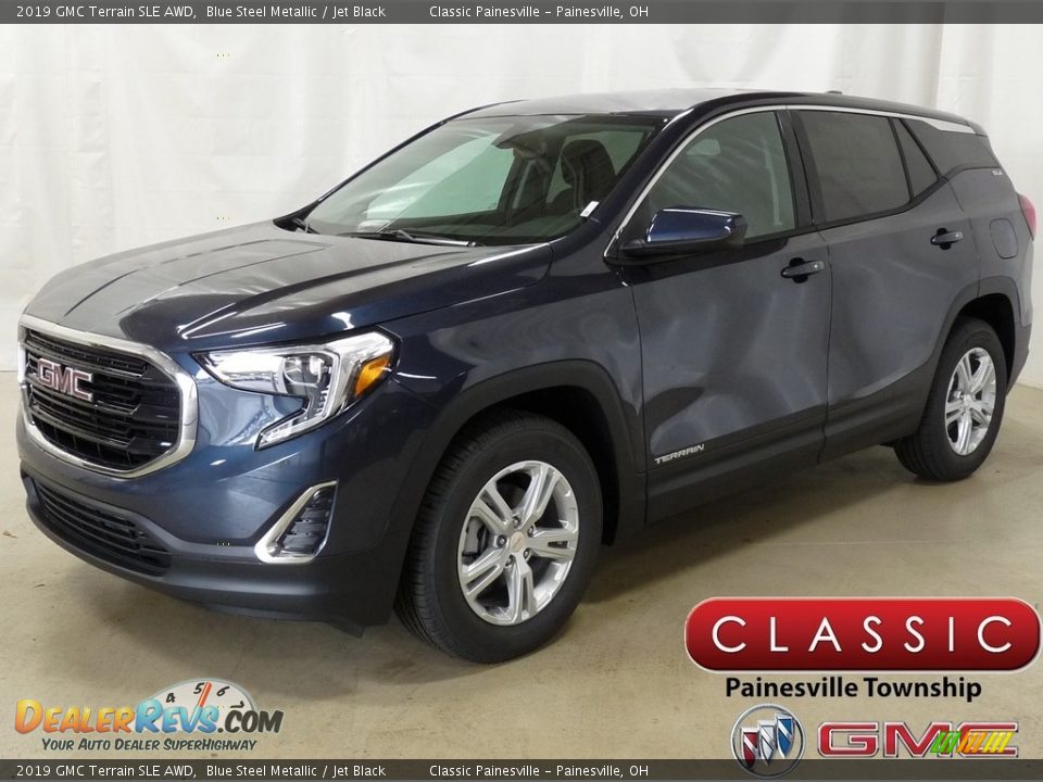 2019 GMC Terrain SLE AWD Blue Steel Metallic / Jet Black Photo #1