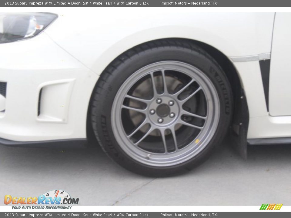 2013 Subaru Impreza WRX Limited 4 Door Satin White Pearl / WRX Carbon Black Photo #5