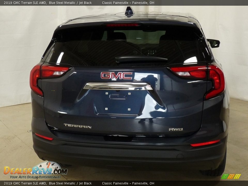 2019 GMC Terrain SLE AWD Blue Steel Metallic / Jet Black Photo #3