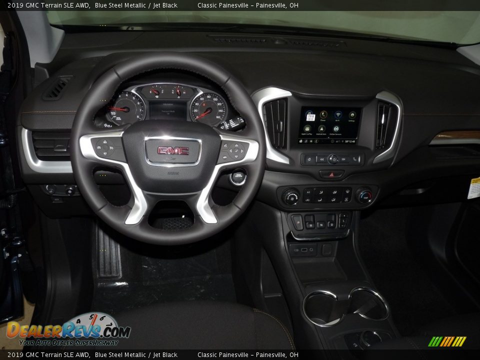 2019 GMC Terrain SLE AWD Blue Steel Metallic / Jet Black Photo #8