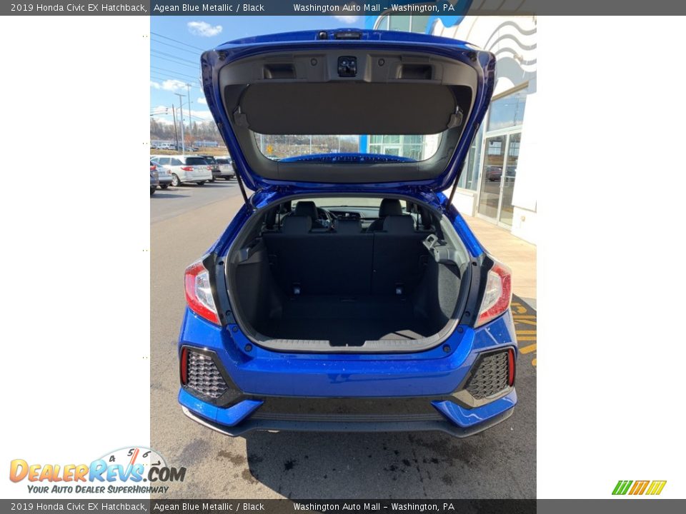 2019 Honda Civic EX Hatchback Agean Blue Metallic / Black Photo #20