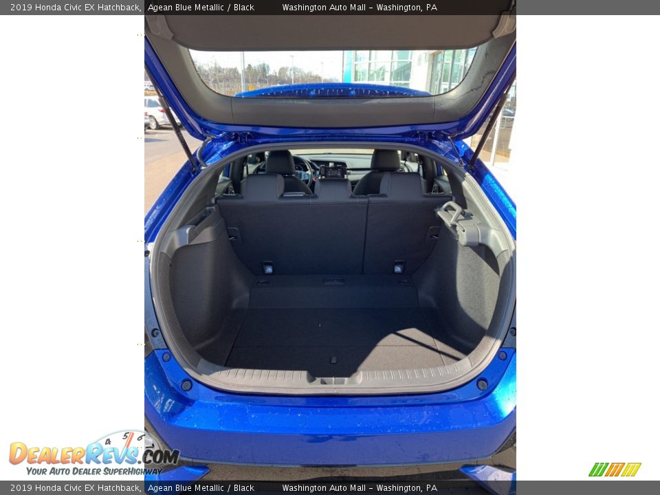 2019 Honda Civic EX Hatchback Agean Blue Metallic / Black Photo #21