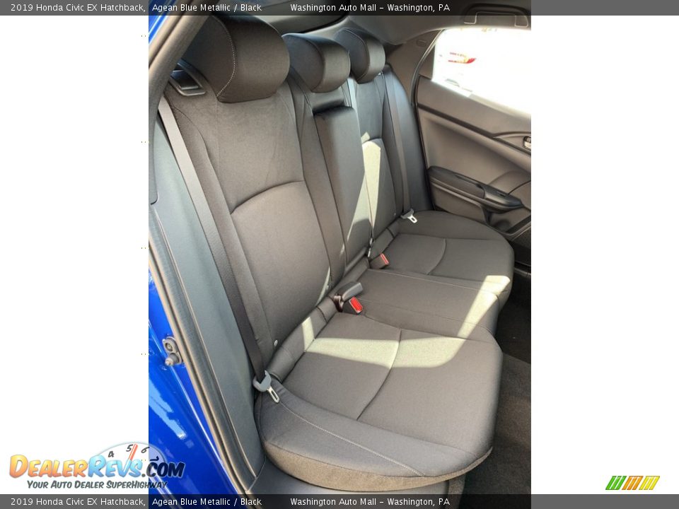 2019 Honda Civic EX Hatchback Agean Blue Metallic / Black Photo #23
