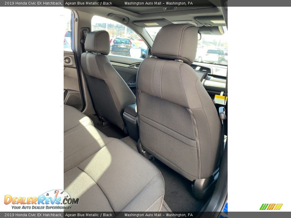 2019 Honda Civic EX Hatchback Agean Blue Metallic / Black Photo #24