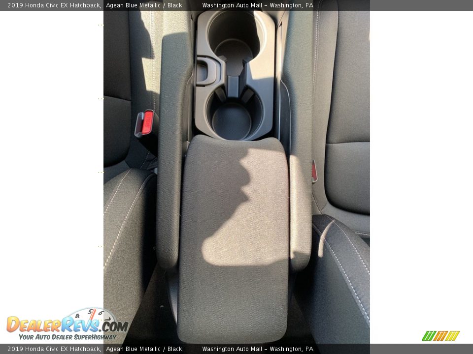 2019 Honda Civic EX Hatchback Agean Blue Metallic / Black Photo #35