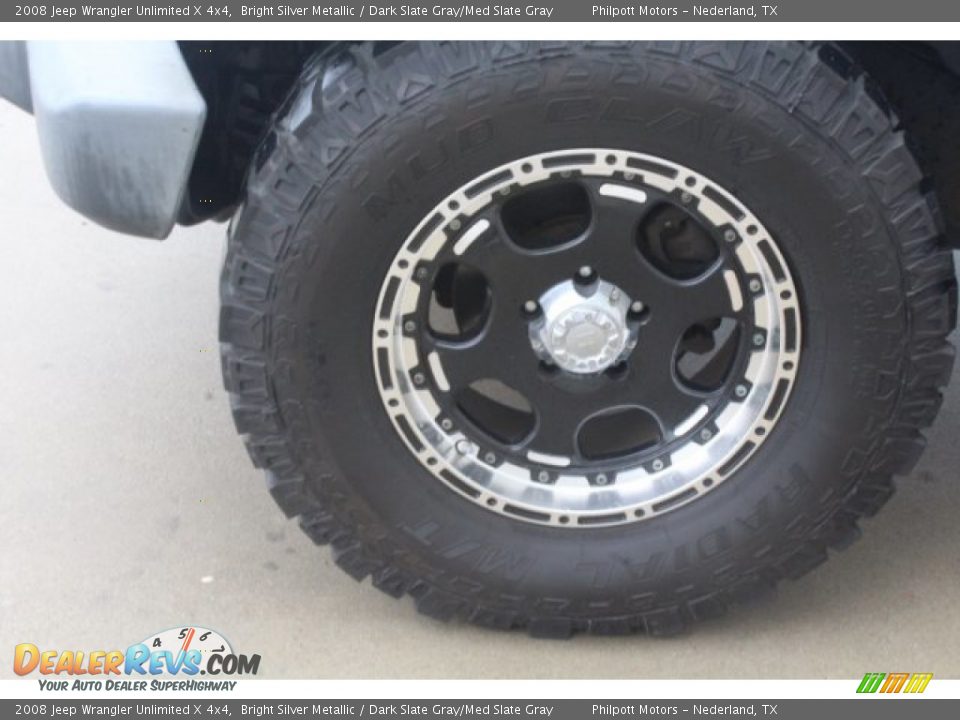 2008 Jeep Wrangler Unlimited X 4x4 Bright Silver Metallic / Dark Slate Gray/Med Slate Gray Photo #5