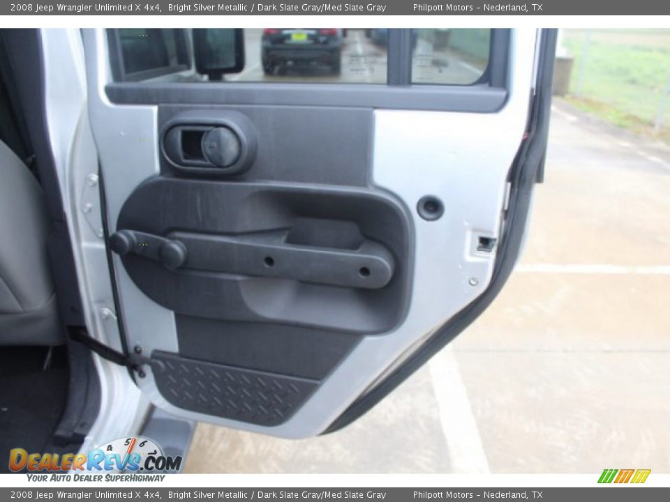 2008 Jeep Wrangler Unlimited X 4x4 Bright Silver Metallic / Dark Slate Gray/Med Slate Gray Photo #19