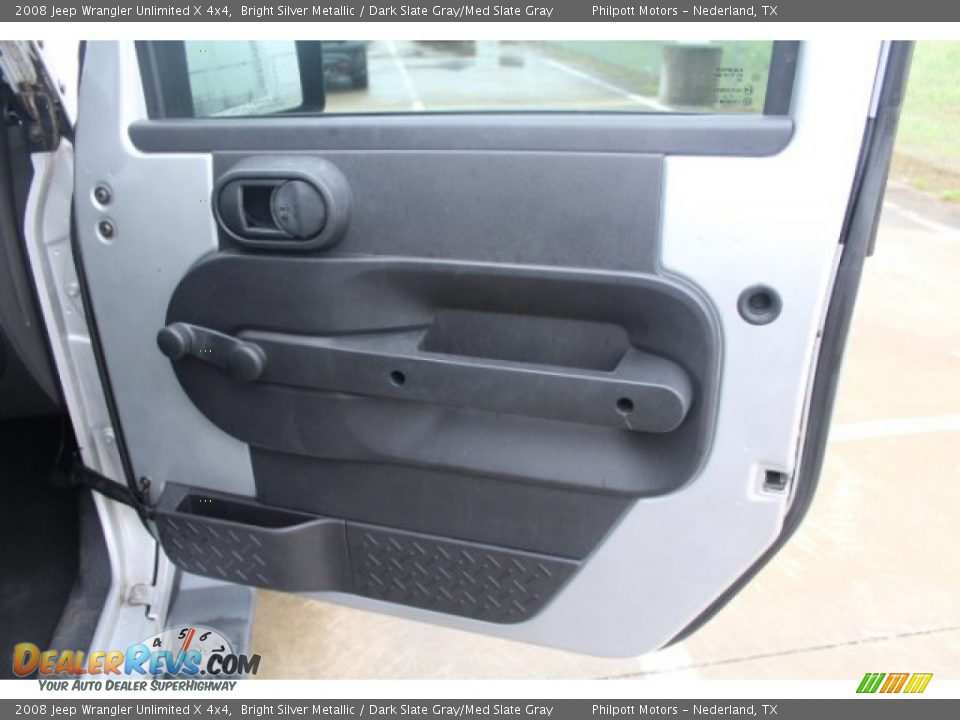 2008 Jeep Wrangler Unlimited X 4x4 Bright Silver Metallic / Dark Slate Gray/Med Slate Gray Photo #21