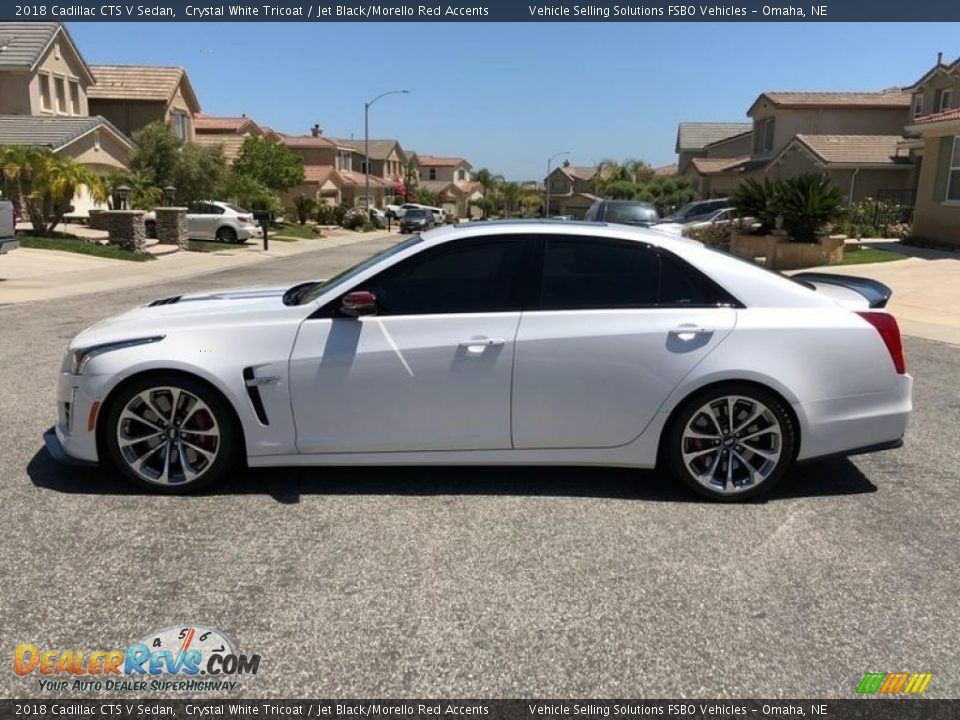 Crystal White Tricoat 2018 Cadillac CTS V Sedan Photo #16