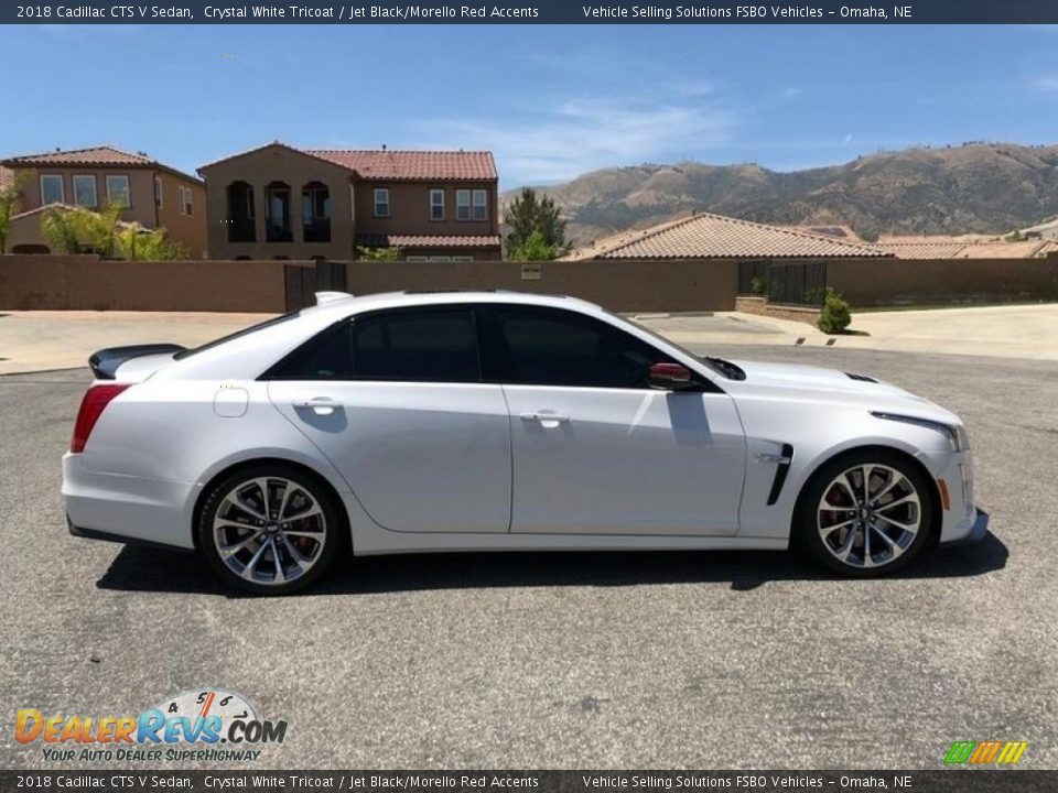 Crystal White Tricoat 2018 Cadillac CTS V Sedan Photo #17