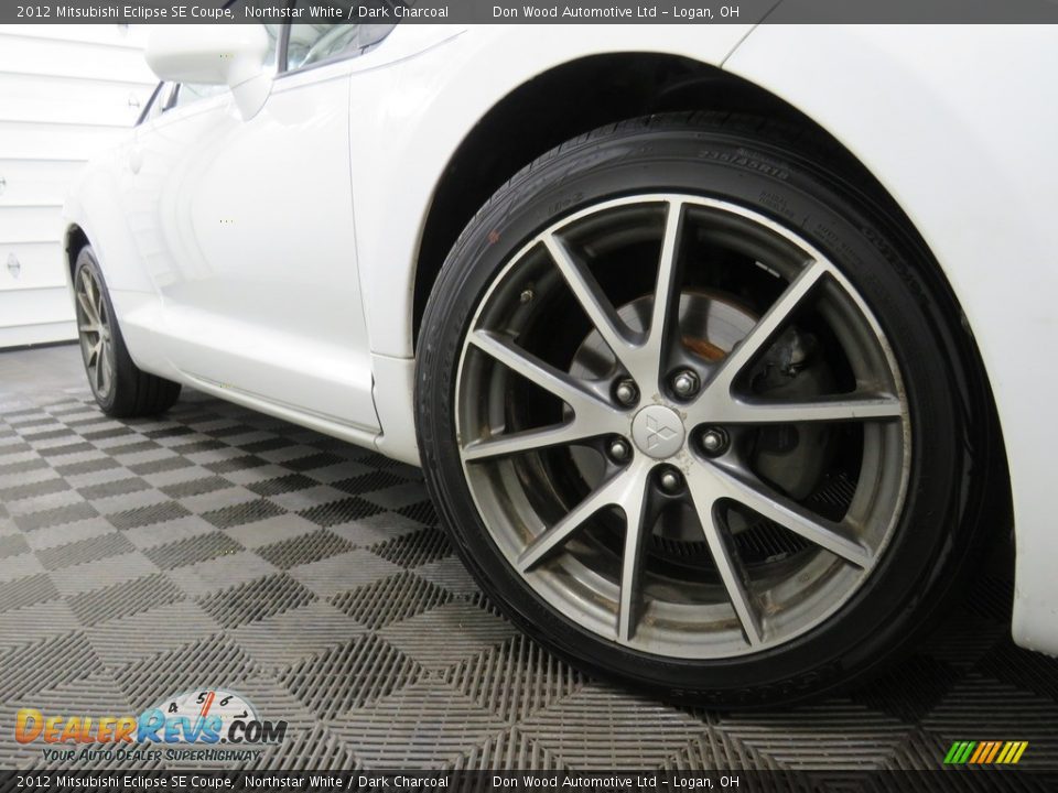 2012 Mitsubishi Eclipse SE Coupe Northstar White / Dark Charcoal Photo #2