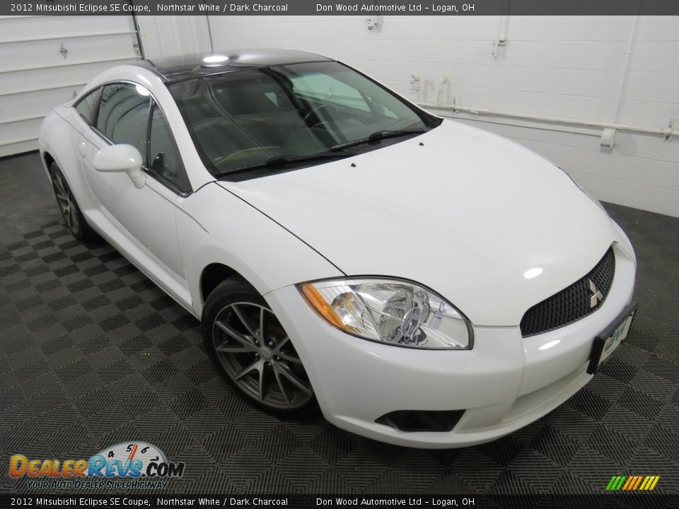 2012 Mitsubishi Eclipse SE Coupe Northstar White / Dark Charcoal Photo #4