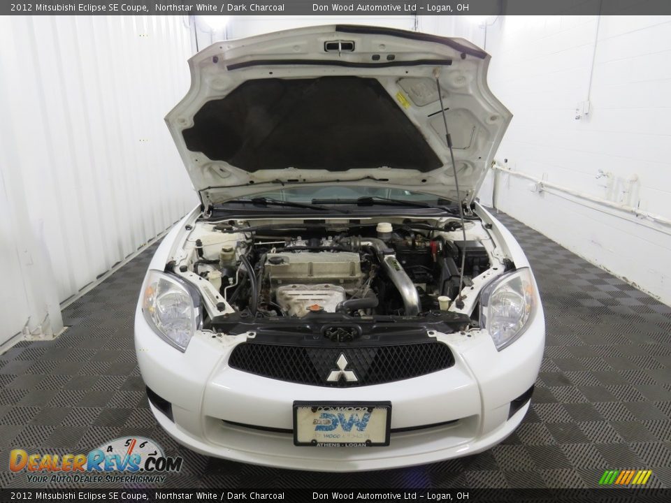 2012 Mitsubishi Eclipse SE Coupe Northstar White / Dark Charcoal Photo #6