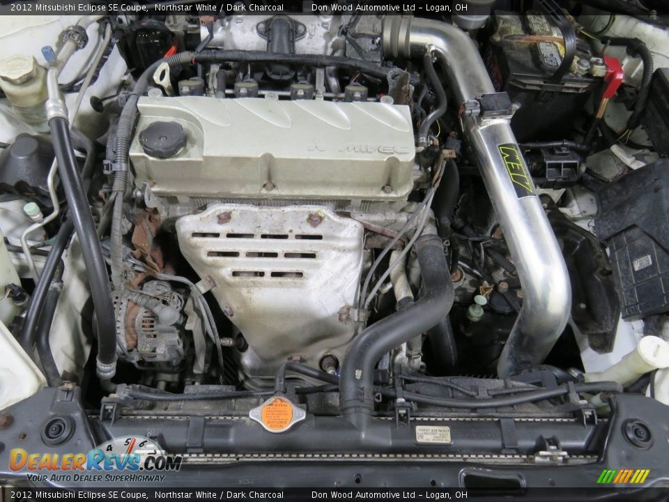2012 Mitsubishi Eclipse SE Coupe Northstar White / Dark Charcoal Photo #7