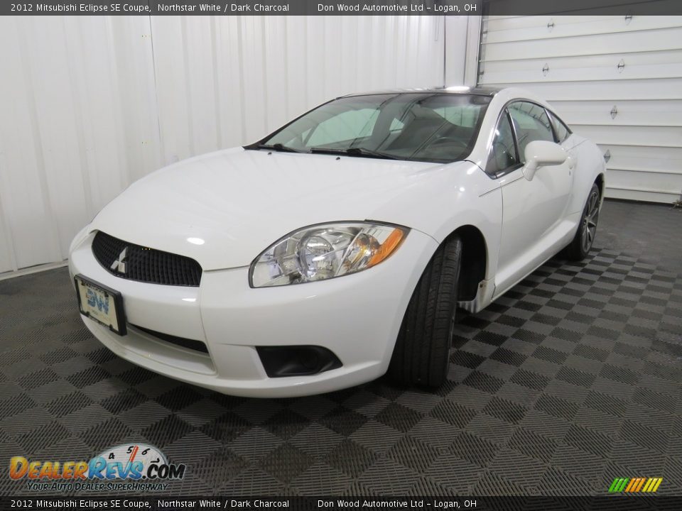 2012 Mitsubishi Eclipse SE Coupe Northstar White / Dark Charcoal Photo #8
