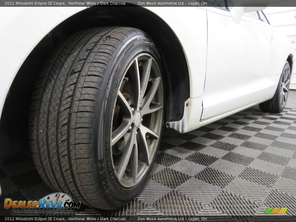 2012 Mitsubishi Eclipse SE Coupe Northstar White / Dark Charcoal Photo #9