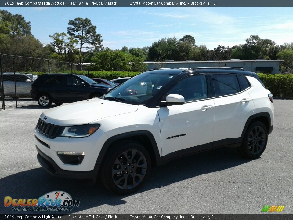 2019 Jeep Compass High Altitude Pearl White Tri–Coat / Black Photo #1