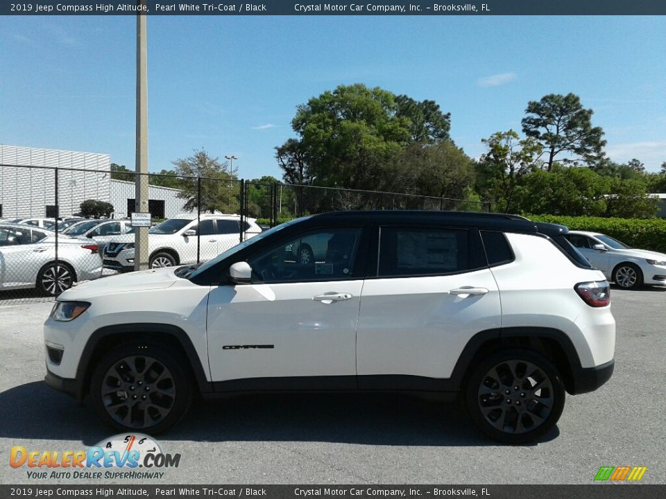 2019 Jeep Compass High Altitude Pearl White Tri–Coat / Black Photo #2