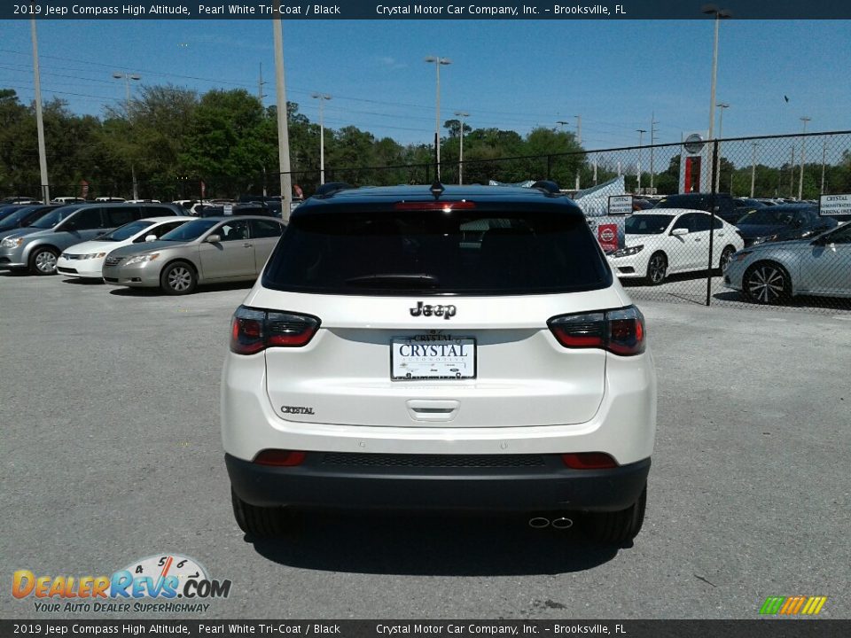 2019 Jeep Compass High Altitude Pearl White Tri–Coat / Black Photo #4