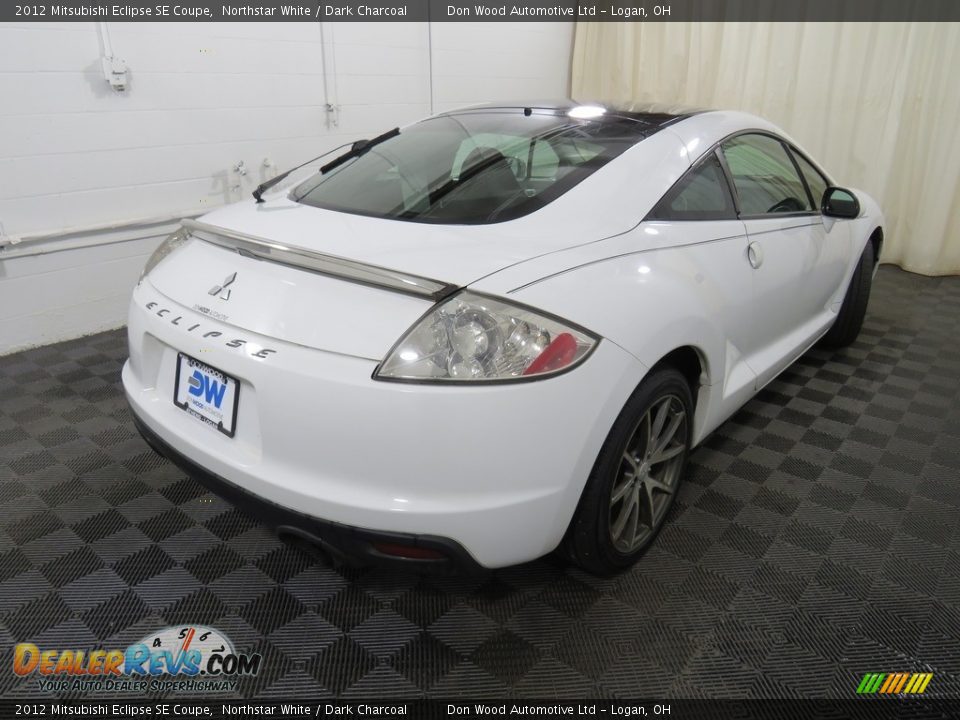 2012 Mitsubishi Eclipse SE Coupe Northstar White / Dark Charcoal Photo #16