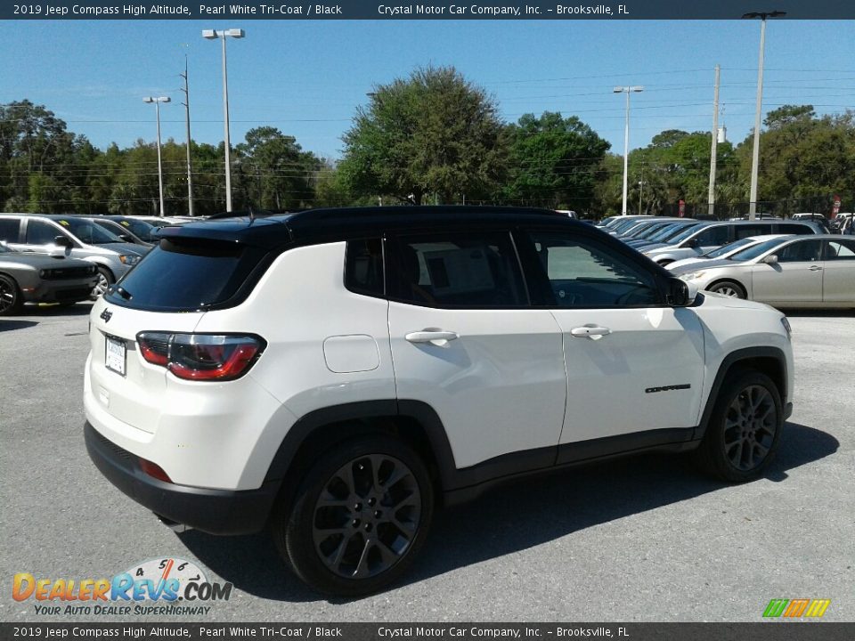 2019 Jeep Compass High Altitude Pearl White Tri–Coat / Black Photo #5