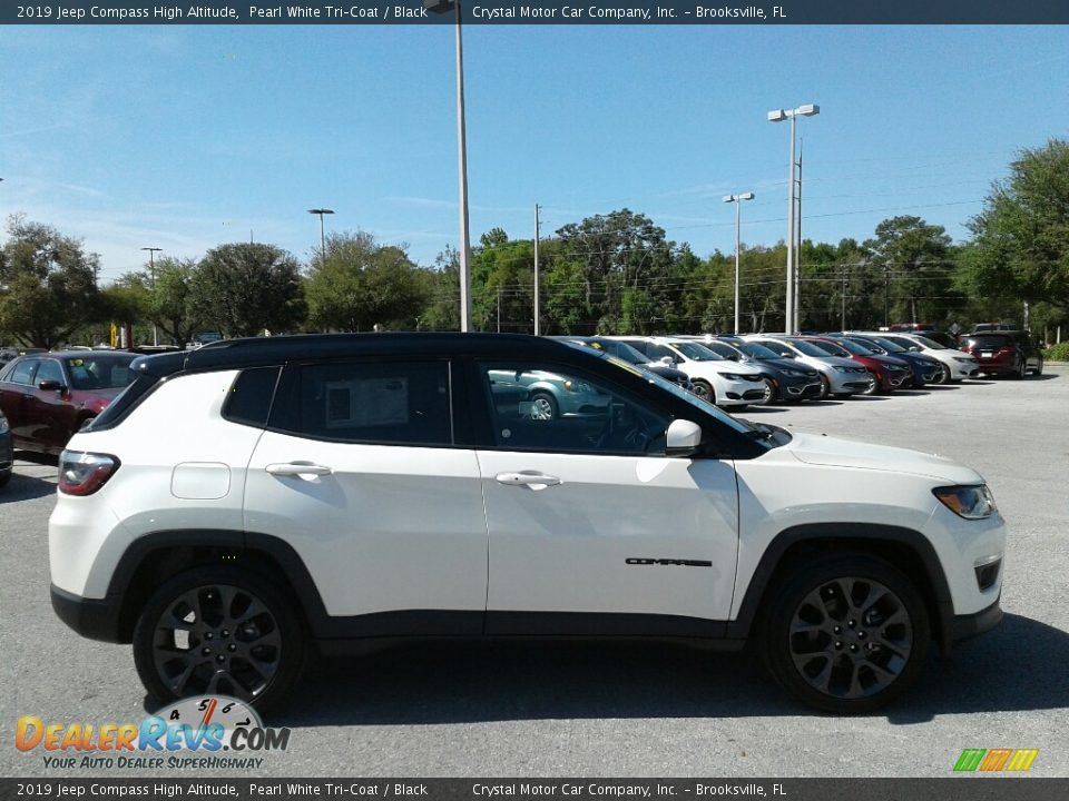 2019 Jeep Compass High Altitude Pearl White Tri–Coat / Black Photo #6