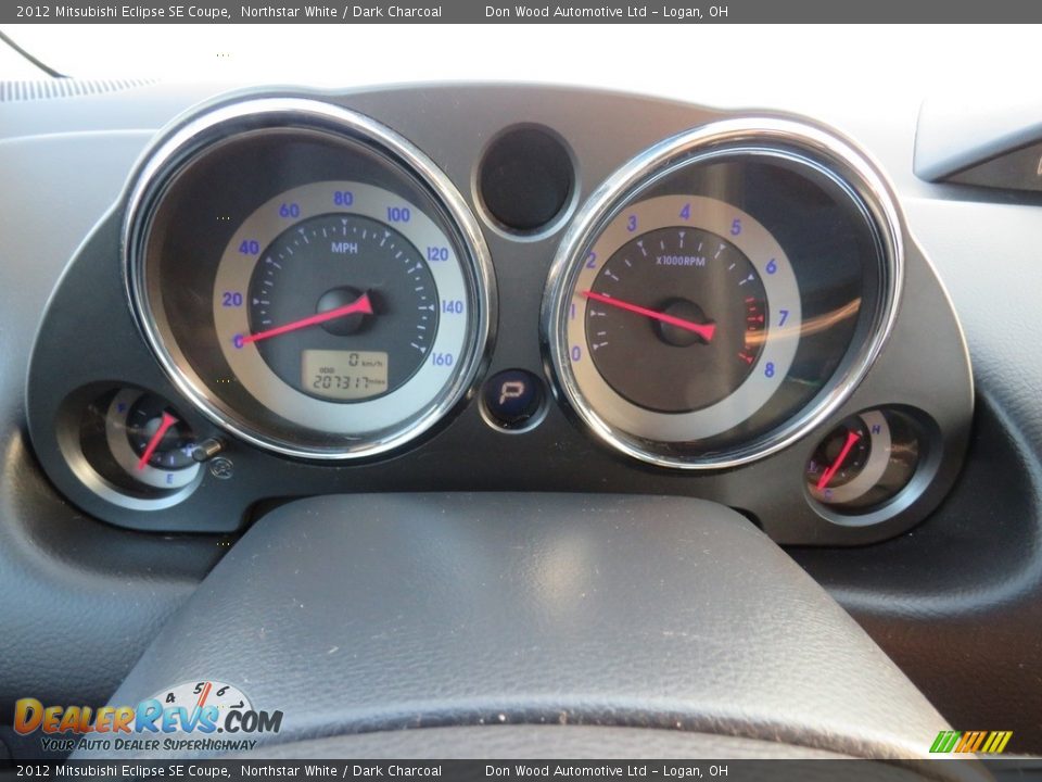 2012 Mitsubishi Eclipse SE Coupe Northstar White / Dark Charcoal Photo #19