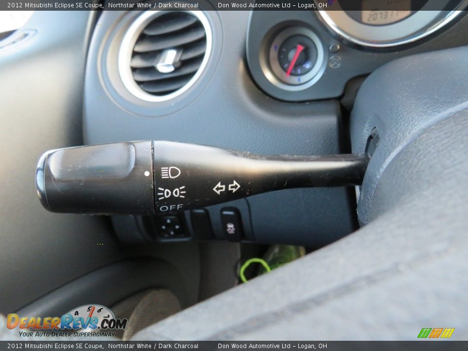 2012 Mitsubishi Eclipse SE Coupe Northstar White / Dark Charcoal Photo #21