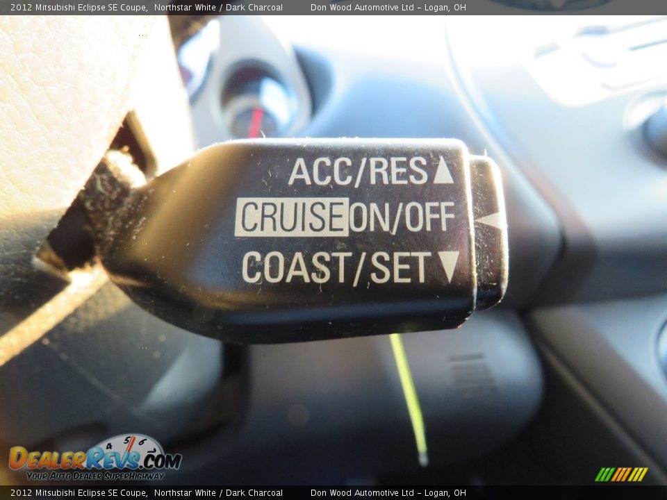 2012 Mitsubishi Eclipse SE Coupe Northstar White / Dark Charcoal Photo #22