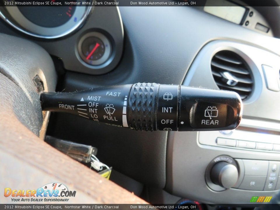 2012 Mitsubishi Eclipse SE Coupe Northstar White / Dark Charcoal Photo #23