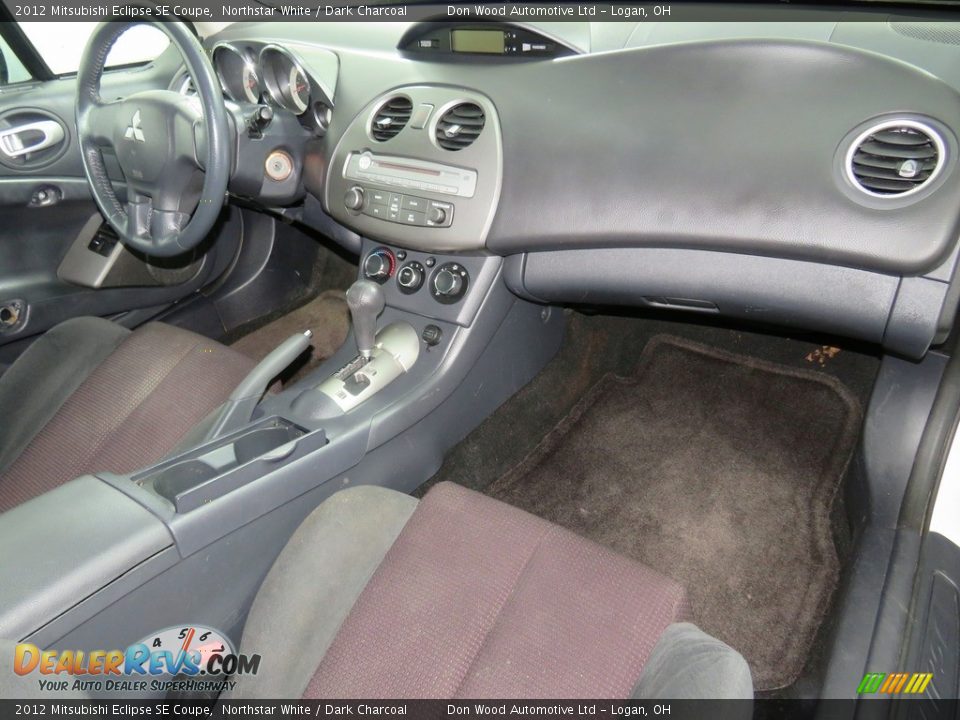 2012 Mitsubishi Eclipse SE Coupe Northstar White / Dark Charcoal Photo #32