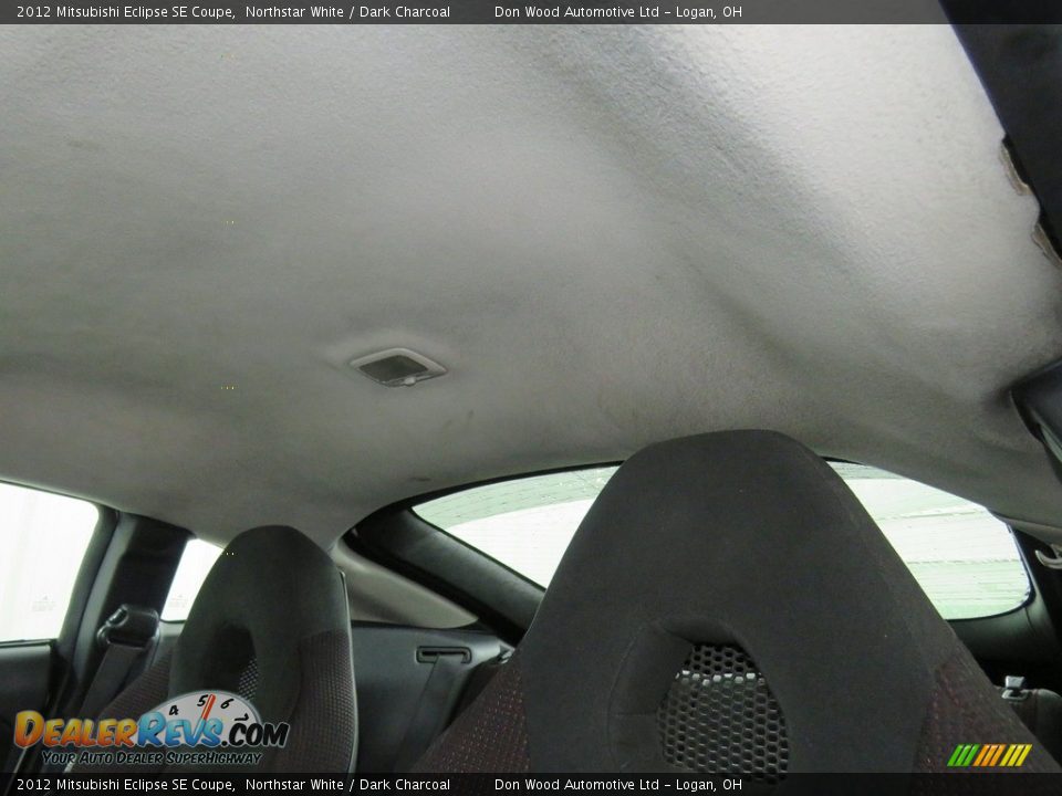 2012 Mitsubishi Eclipse SE Coupe Northstar White / Dark Charcoal Photo #33
