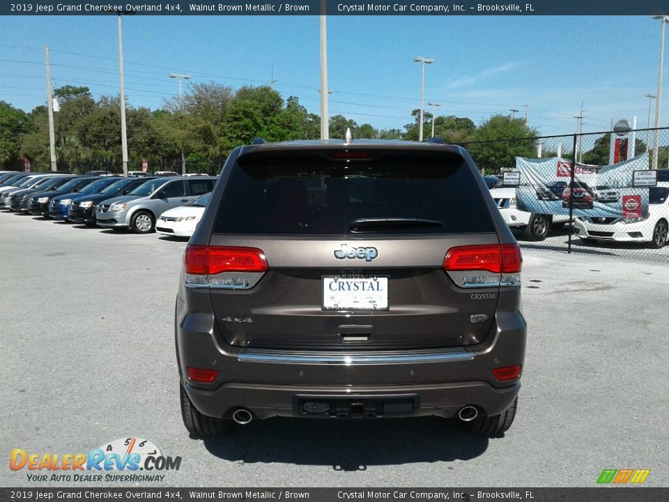 2019 Jeep Grand Cherokee Overland 4x4 Walnut Brown Metallic / Brown Photo #4