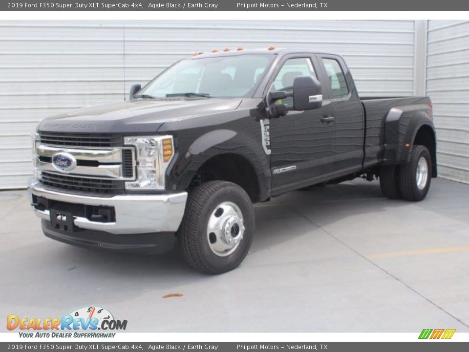 2019 Ford F350 Super Duty XLT SuperCab 4x4 Agate Black / Earth Gray Photo #4